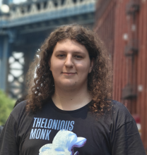 Victor Rosolem wearing a Thelonious Monk t-shirt