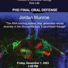Flyer image for Jordan Munroe's thesis defense