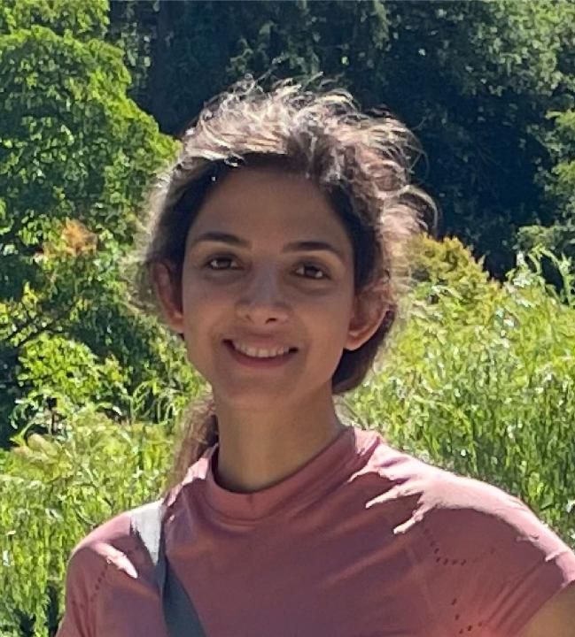 Portrait of Farzneh Najafi.