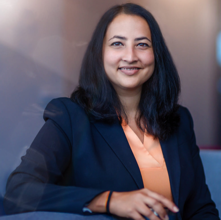 Portrait of Dr. Shreya Saxena, courtesy of saxenalab.org